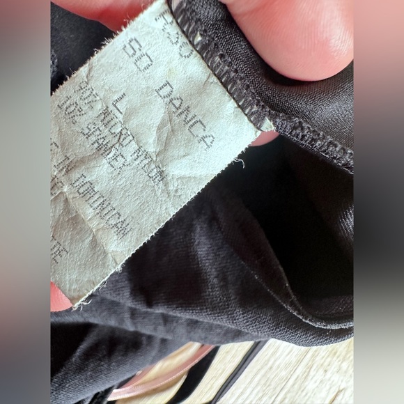 3/$15 So Danca Black Dance Bodysuit Girls L - Picture 5 of 5